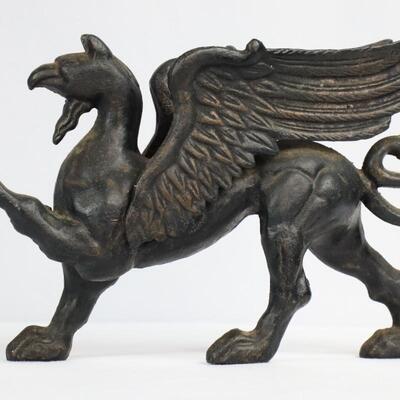 Cast Iron Griffin Doorstop