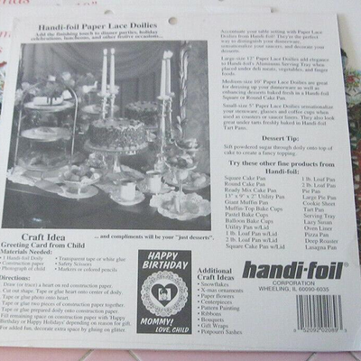 MS NEW 5 Packages Christmas Paper Doilies 10" + 12" Poinsettias Handi-Foil USA