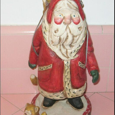 MS 1988 House of Hatten 15" Santa Claus Figurine Teddy Christmas BROKEN Bear