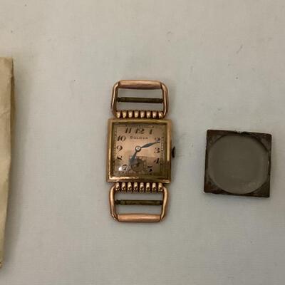 A - 389 Vintage Elgin Pocket Watch & Vintage Bulova Watch ( both 21 Jewels )