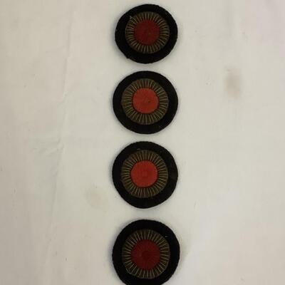 A - 390 Four Vintage Bouillon Cockade Badges