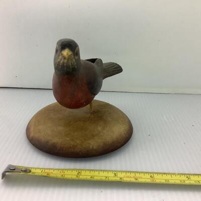 C293 Vintage FRANK FINNEY Carved Bird