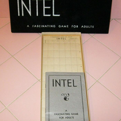 MS Parlor Game "Intel" Copyright 1932 Hollywood Games Brain Teaser Word Association