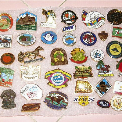 MS Collection 48 Pins Southern Calif Cities Racetrack University Calico Claremont ONT San