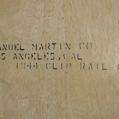 MS MCM 1944 Manuel Martin Co. Coffee Table Los Angeles Modernism Solid Wood