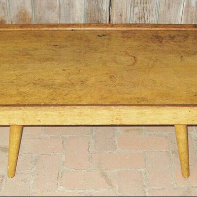 MS MCM 1944 Manuel Martin Co. Coffee Table Los Angeles Modernism Solid Wood