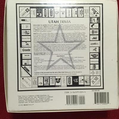 Utah trivia Board game