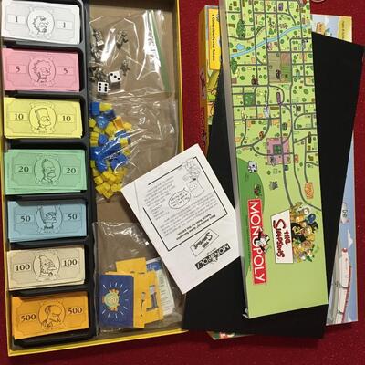 The Simpsons monopoly board game