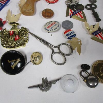 Label Pins - Key Chains & Misc Memorabilia