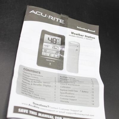 Acurite Color Weather Forecaster with Temperature and Humidity Gauge