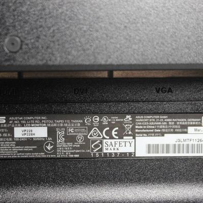 21.5" ASUS VP228H Full HD Display Computer Monitor