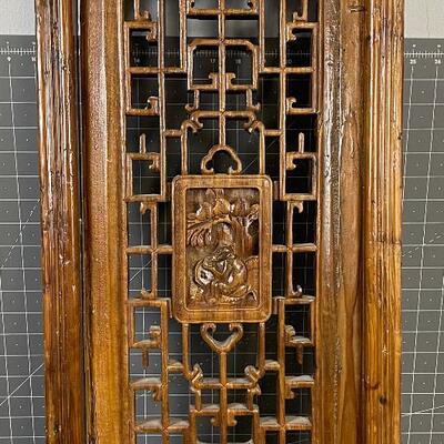 Antique Carved Wood Panel Decoration 