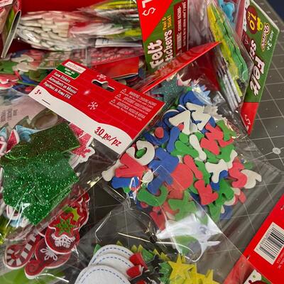 Christmas Felt Stickers and Box 