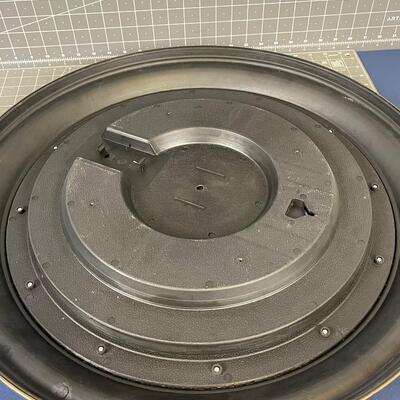 Round Plastic Framed Mirror 