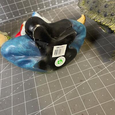 Gnome Hippie, Godzilla and the Bobble Head Puppy 