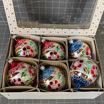Vintage Hand Decorated/Hand Blown Ornaments