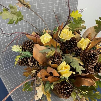 Autumn Floral Basket Arrangement 