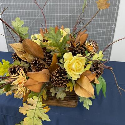 Autumn Floral Basket Arrangement 