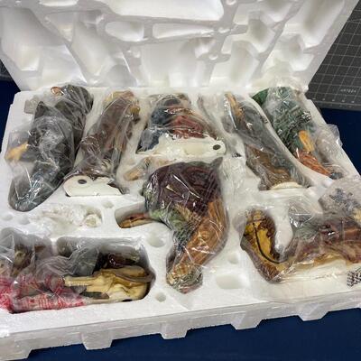9 piece Porcelain  Nativity Set 