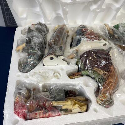 9 piece Porcelain  Nativity Set 