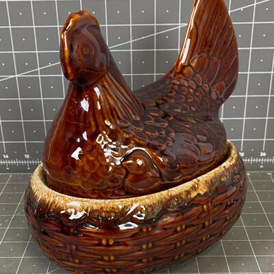 Covered Casserole Dish Brown Bake and Serve Chicken 