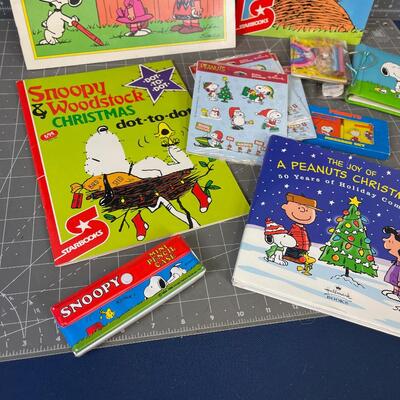 Large Lot of Peanuts Notebooks Pencils etc.
