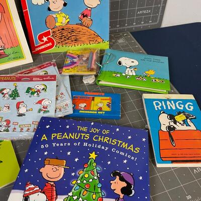 Large Lot of Peanuts Notebooks Pencils etc.