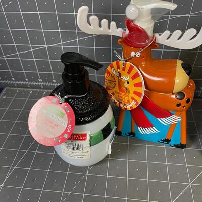 3 Holiday Soap Dispenser's