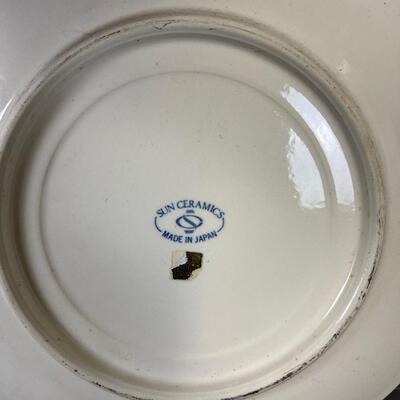 Sun Ceramics Koi Plate with Stand 