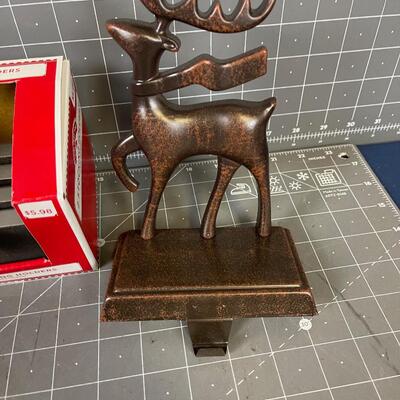 More Stocking Holders DEER and PEWTER Plain 