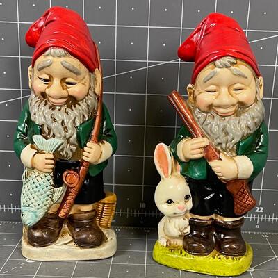 2 Fishing Gnomes 