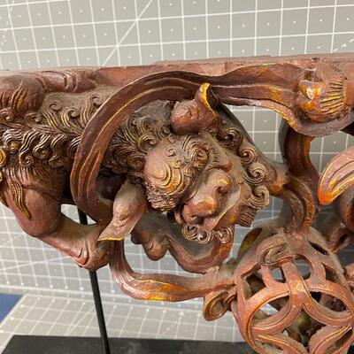 Asian Decorative Corner Piece with Dragon on it.  