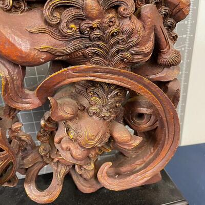 Asian Decorative Corner Piece with Dragon on it.  