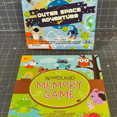 (2) Children's Game Outer Space venture and Woodland Game 
