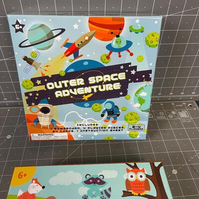 (2) Children's Game Outer Space venture and Woodland Game 