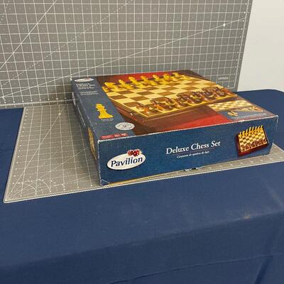 Deluxe Chess Set in Open Box 