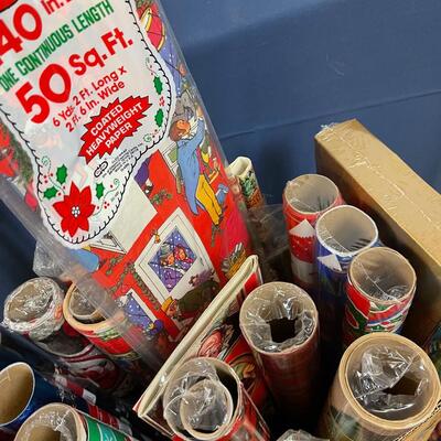 BOX of Christmas Wrapping Paper 