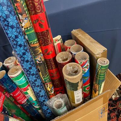 BOX of Christmas Wrapping Paper 