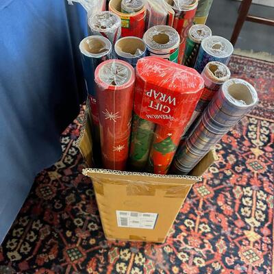 BOX of Christmas Wrapping Paper 