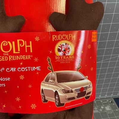 Rudolph Red Nose Reindeer Car Costume 