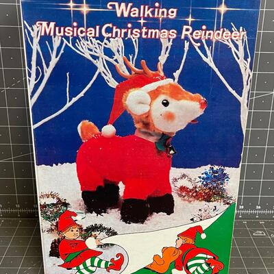 Musical Walking Christmas Reindeer