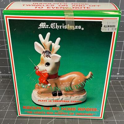 Porcelain Rudolph 
