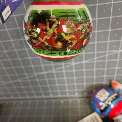 Cartoon Christmas Ornaments Transformers, Ninja Turtles and Hello Kitty