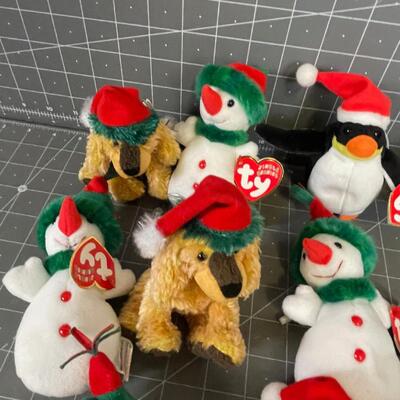 TY Beanie Babies: Jingle Beanies Snowmen Etc.