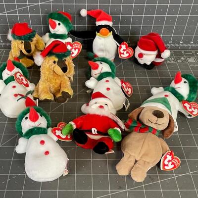 TY Beanie Babies: Jingle Beanies Snowmen Etc.