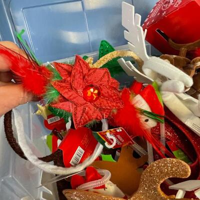 Tub Full of Head Bands for the Holidays 