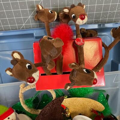 Tub Full of Head Bands for the Holidays 