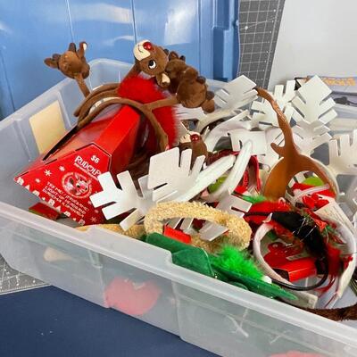 Tub Full of Head Bands for the Holidays 
