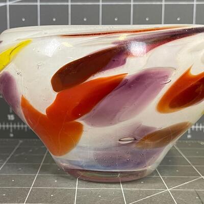Hand Blown Glass Bowl 