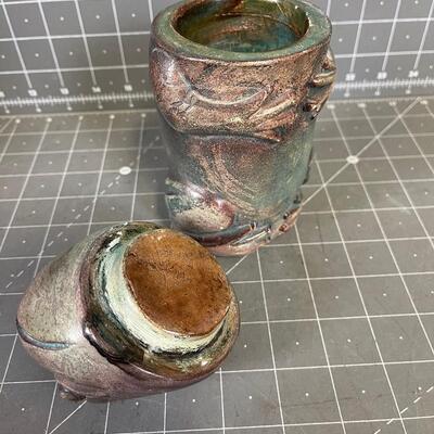 Frog Jar Artist A. Court, Signed 